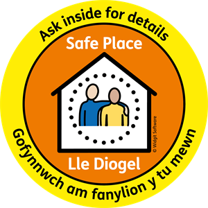 welsh english safe place logo